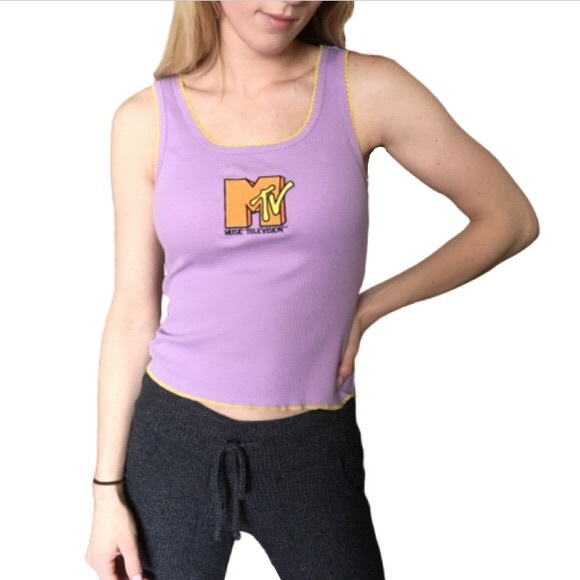 MTV Tops - Vintage MTV Tank Top with Embroidered Patch - XXL